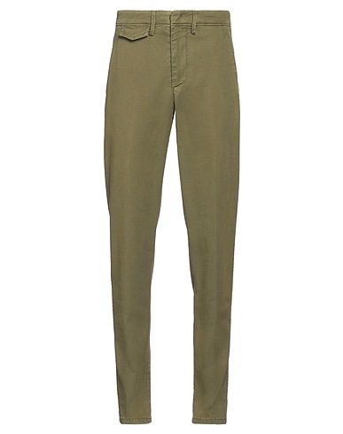 DONDUP Casual trouser Military green 69% Modal, 28% Cotton, 3% Elastane
