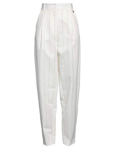 DIXIE Casual trouser Ivory 89% Viscose, 11% Polyamide