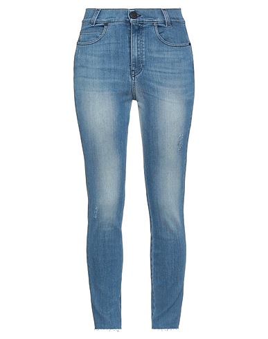 GAëLLE Paris Denim trousers Blue 44% Cotton, 42% Tencel™, 12% Polyester, 2% Elastane