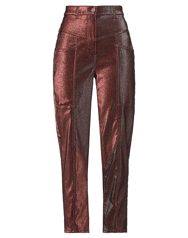CIRCUS HOTEL Casual trouser Chocolate brown 82% Cotton, 15% Polyester, 3% Elastane