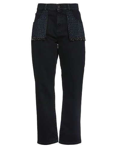 GAëLLE Paris Denim pants Black 100% Cotton