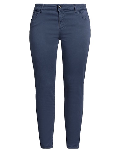 CARACTÈRE Casual trouser Navy blue 57% Cotton, 40% Lyocell, 3% Elastane