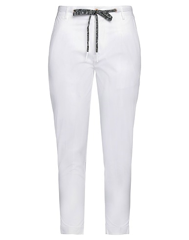 UTOPIA Casual trouser White 97% Cotton, 3% Elastane