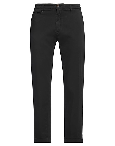 RE_HASH Casual trouser Black 98% Cotton, 2% Elastane