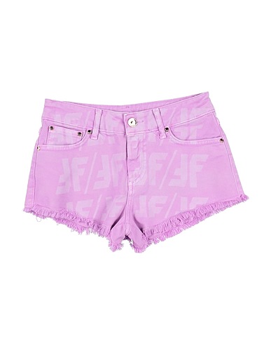FUN & FUN Denim shorts Pink 97% Cotton, 3% Elastane, Polyester
