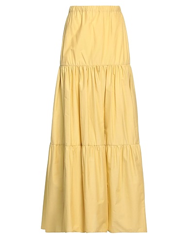 PINKO Maxi Skirts SENAPE 100% Cotton