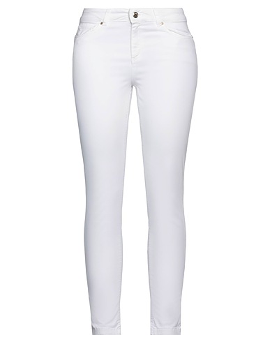 RELISH Casual pants White 97% Cotton, 3% Elastane