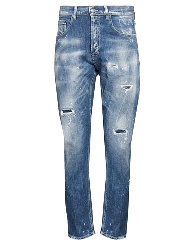 DONDUP Denim trousers Blue 98% Cotton, 2% Elastane