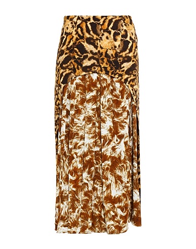VICTORIA BECKHAM Midi skirt Camel 95% Viscose, 5% Elastane
