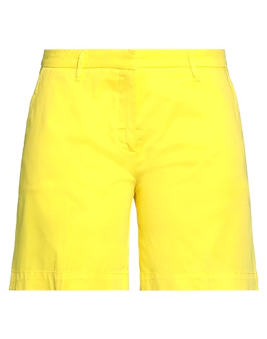 JACOB COHЁN Shorts & Bermuda Yellow 97% Cotton, 3% Elastane, Polyester