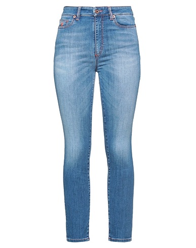 AVANTGAR DENIM by EUROPEAN CULTURE Denim pants Blue 94% Cotton, 5% Polyester, 1% Elastane