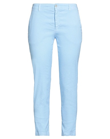 120% LINO Casual trouser Sky blue 60% Linen, 38% Cotton, 2% Elastane
