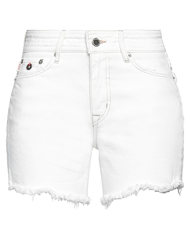 SUPERDRY Denim shorts Ivory 100% Cotton