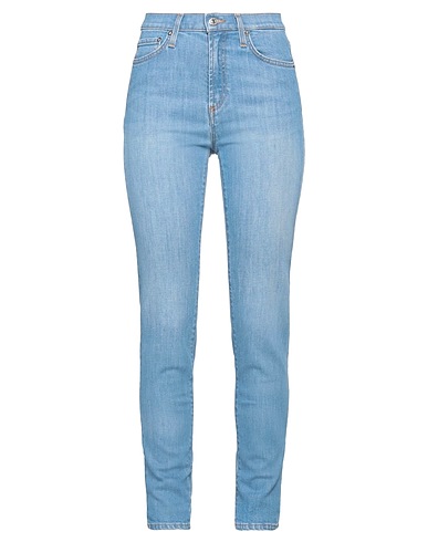 ROŸ ROGER'S Denim pants Blue 99% Cotton, 1% Elastane