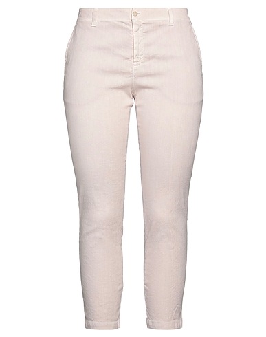 120% LINO Casual trouser Light pink 60% Linen, 38% Cotton, 2% Elastane