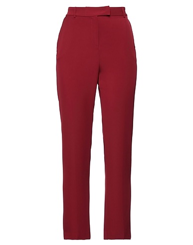 MANILA GRACE Casual trouser Burgundy 96% Polyester, 4% Elastane
