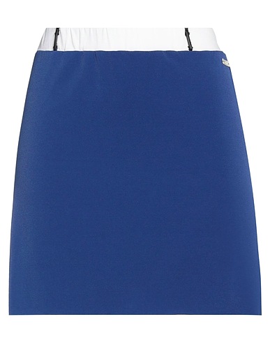 CAFèNOIR Mini skirt Blue 92% Polyester, 8% Elastane