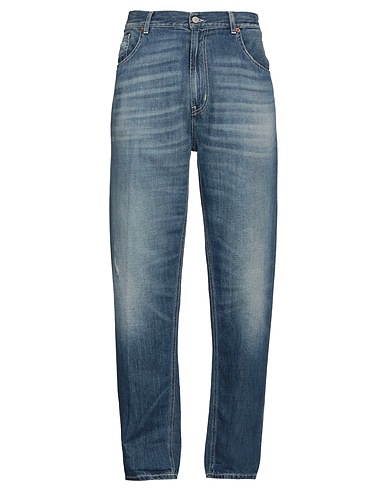 DONDUP Denim trousers Blue 60% Cotton, 40% Linen