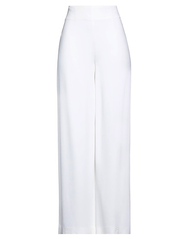 FRASE FRANCESCA SEVERI Casual pants White 96% Viscose, 4% Elastane