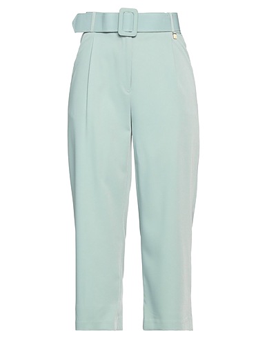 FLY GIRL Casual trouser Sage green 93% Polyester, 7% Elastane