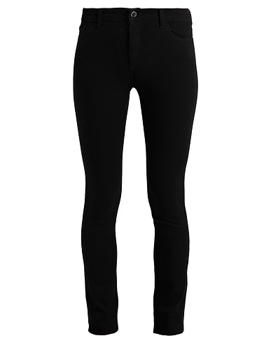 EMPORIO ARMANI Casual trouser Black 90% Cotton, 7% Polyamide, 3% Elastane