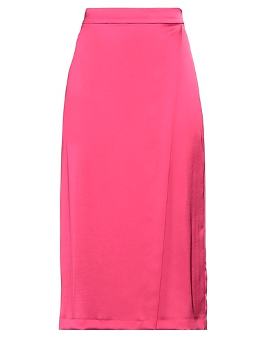 CARACTÈRE Midi skirt Magenta 100% Polyester