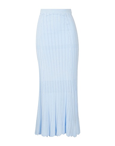 8 by YOOX Длинная юбка KNIT JACQUARD LONG SKIRT
 Голубой 80% Вискоза, 17% Переработанный Полиамид, 3% Эластан
