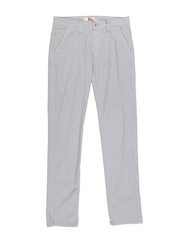 ROŸ ROGER'S Casual trouser Light grey 96% Cotton, 4% Elastane