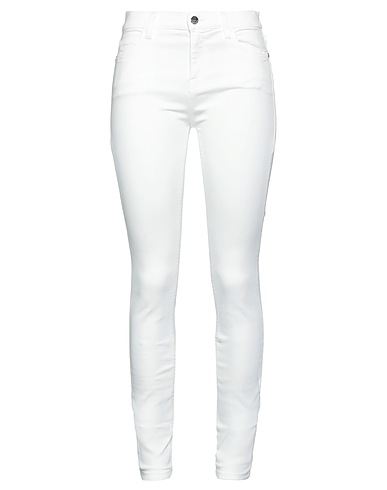 KAOS Denim pants Ivory 78% Cotton, 15% Tencel™, 5% Polyester, 2% Elastane