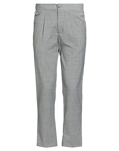 DEVORE INCIPIT Pantalone Grigio chiaro 70% Lana, 28% Poliestere, 2% Elastan