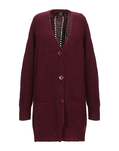 SEVENTY VENEZIA Cardigan Prugna 35% Poliammide, 32% Acrilico, 20% Lana, 13% Lana di alpaca