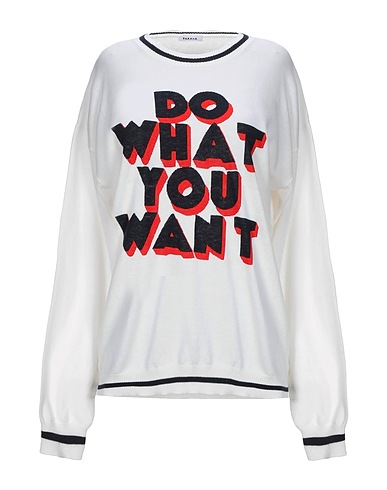 P.A.R.O.S.H. Jumper Ivory 85% Cotton, 15% Cashmere
