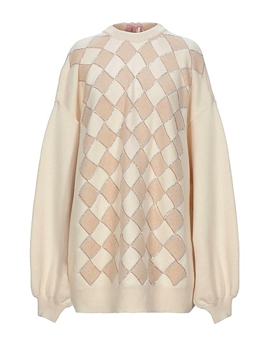 MARCO DE VINCENZO Cashmere jumper Ivory 95% Cashmere, 5% Wool, Polyester, Glass