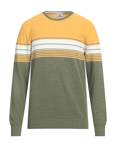ANDREA FENZI Pullover Gelb 50% Leinen, 45% Baumwolle, 5% Polyamid