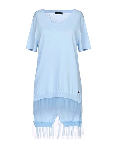 CRISTINAEFFE Jumper Sky blue 65% Viscose, 35% Nylon