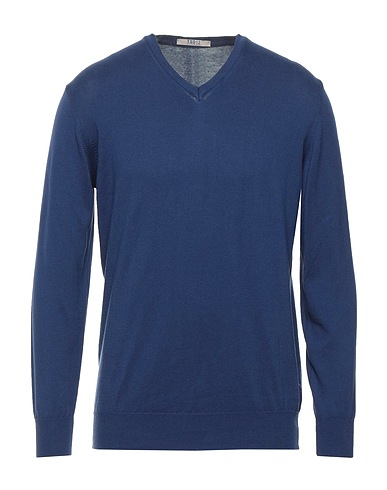 TSD12 Pullover Blu 100% Cotone
