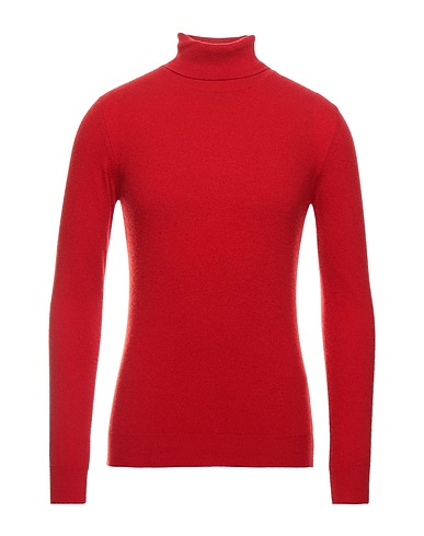 JEORDIE'S Turtleneck Red 90% Merino Wool, 10% Cashmere