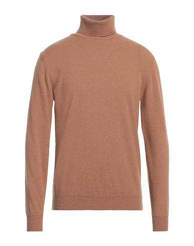 JEORDIE'S Polo neck Camel 90% Merino Wool, 10% Cashmere