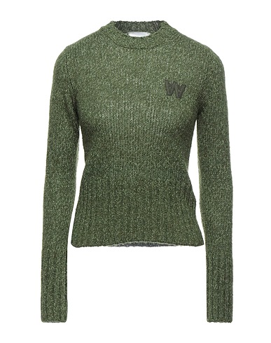 WOOD WOOD Jumper OLGA Military green 47% Wool, 30% Cotton, 23% Polyamide