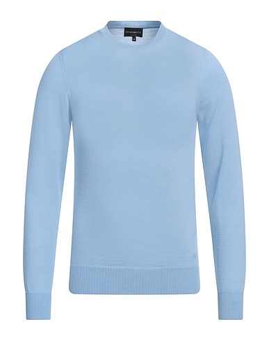 EMPORIO ARMANI Jumper Azure 100% Virgin Wool