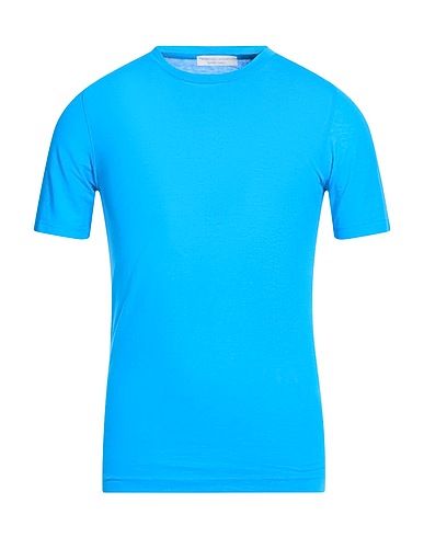 FILIPPO DE LAURENTIIS Basic T-Shirt Azure 100% Cotton
