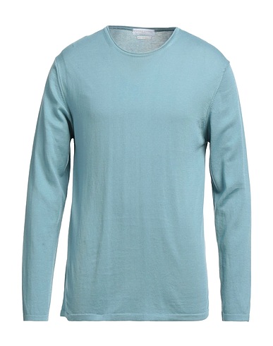 DANIELE FIESOLI Pullover Himmelblau 100% Baumwolle