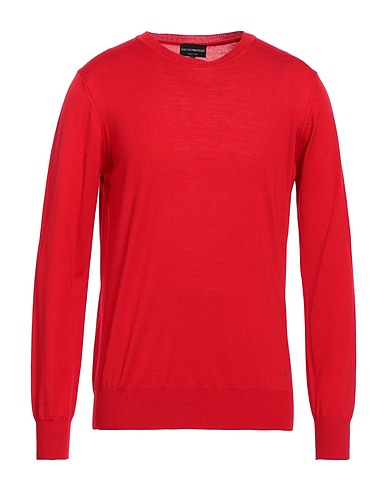 EMPORIO ARMANI Jumper Red 100% Virgin Wool