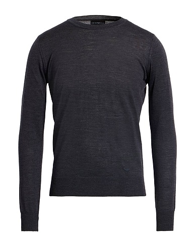 EMPORIO ARMANI Sweater Charcoal 100% Virgin Wool