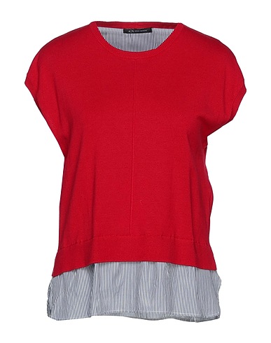 ARMANI EXCHANGE Jumper Red 100% Cotton, Polyamide, Elastane