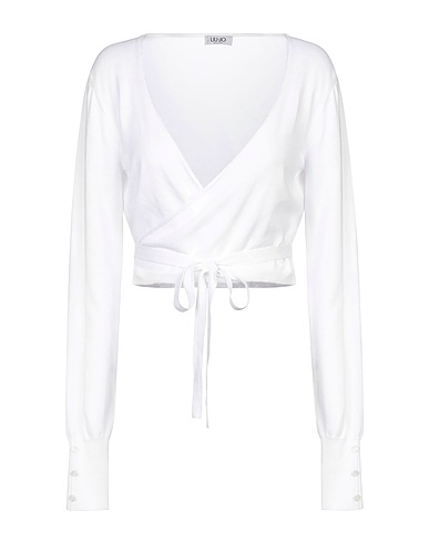 LIU •JO Shrug White 71% Cotton, 29% Viscose