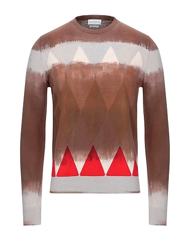BALLANTYNE Jumper Brown 85% Cotton, 15% Cashmere