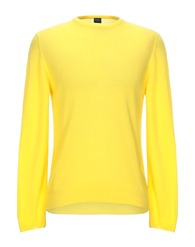 FEDELI Cashmere blend Yellow 94% Cashmere, 6% Polyamide