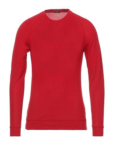 ZANONE Pullover Rot 100% Baumwolle
