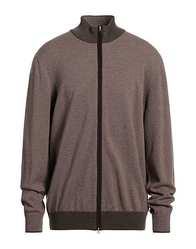 GRAN SASSO Cardigan Light brown 80% Virgin Wool, 10% Cashmere, 10% Viscose, Polyester, Polyurethane